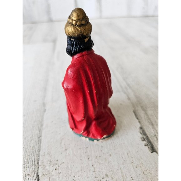 Vintage wiseman United States chalkware incense nativity village Xmas - Picture 4 of 9